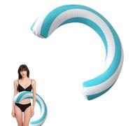 Curved Inflatable Pool Noodle, Inflatable Nose Swimming Float, Summer Pool Floats, Classic Stripes, Beach Sports, Elastic PVC Water Fun Toy For Outdoor Pools, Home And Garden Pools (Blue)