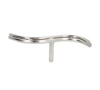 Curved Lathe Tool Rest 5/8 Inch Post Stainless Steel S Shaped Design Wood Turning Tool Holder for Bowl Turning Woodworking Projects 16mm Base Compatible