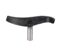 Curved Lathe Tool Rest, Wood Lathe Tool Rest with S Curve Design, Alloy Steel and Cast Iron Construction for Woodturning, 25mm Diameter Column for Bowl Hollowing and Deep Penetrati