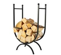 Curved Log Basket Cast Iron Log Store Wood Basket Footed Kindling Storage