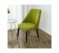 Curved Low Back Dining Chair Covers with Arms - Set of 4/2/1 Modern Accent Slipcovers for Wingback Bar Stools & Computer Chairs - Stylish Arc Design Easy to Clean 2PCS