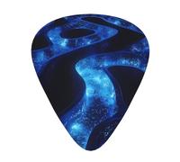 Curved maze guitar pick set, 3 different thicknesses, 12 pieces for a variety of instruments