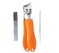 Curved Nail Clippers - Angled Nail Clippers | Heavy Duty & Angled Nail Clippers | Multipurpose Lenses Wide Mouth Self Recovering Nail Scissors Multi-Function Manicure Tool For Home