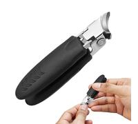 Curved Nail Clippers, Angled Toenail Scissors, Stainless Steel Wide Cutting , Robust Trimmer for Nail Care, Travel, Pedicure, Manicure, Elderly, Men