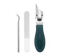Curved Nail Clippers - Chip Protection Toenail Cutter for Elderly People | Non-Slip Ergonomic Precision Manicure Cutting Tool for Travel Home Salon