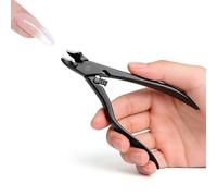 Curved Nail Clippers | Ergonomic Long Handle with Splash Guard | Long Toenail Clippers for Seniors | For Men, Women and Elderly People with Thick, Hard, Ingrown Fingernails -
