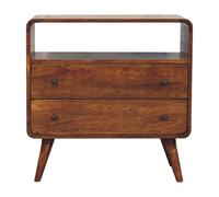 Curved Nordic Charm Chest of Drawers