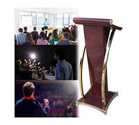 Curved Professional Lectern & Podium - Portable 46x40cm Reading Surface for Church, Restaurant, Wedding, Office & Classroom Speeches - Ideal Speech Table