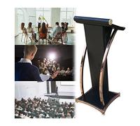 Curved Professional Lectern & Podium - Portable 46x40cm Reading Surface for Church, Restaurant, Wedding, Office & Classroom Speeches - Ideal Speech Table