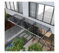 Curved Rain Canopy for Doors & Windows - High-Transparency Weather-Resistant Nings Durable Porch Awning (100cm/39.4in x 180cm) - Perfect Outdoor Protection