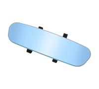 Curved rear view mirror glass for the automotive sector with wide viewing area with anti-glare coating and general vehicle compatibility. Easy installation of a frameless anti-glare