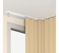 Curved Recessed Ceiling Curtain Track Bendable Aluminum Rail for Bay Windows Flexible Room Divider System 3m (9.8ft) Invisible Curtain Solution