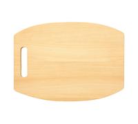 Curved Rectangular Beech Wood Chopping and Serving Board, Durable Wooden Cutting Board with Integrated Handle Premier Housewares Natural One Size