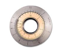 Curved Ruler for Fingertip, Titanium Rolling Measurement Ring with Logarithmic Ratio/Natural Ratio, Measured Irregular Curves & Straight Lines, for Measuring Length