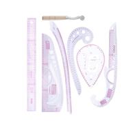 Curved Ruler for Sewing 7 Piece Plastic Sewing Ruler Set