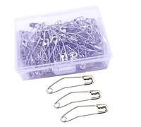 Curved Safety Pins 38mm/1.5inch Basting Pins for Quilting Curved (100 Counts)