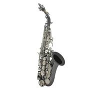 Curved Saxophone Saxophone B Flat Black Body Brass Woodwind Instrument With Mouthpiece Case