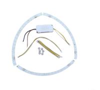 Curved Semicircular LED Light Strip Replacement Module for Ceiling Fan, 18W/27W/36W for smd for surface Mount Tri-Color Transparent Light Bar with Optional Driver(3PC 27W*2 + driver)