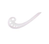 Curved Sewing Ruler Transparent Long Comma Shaped Ruler Plastic Tailor Design Grading Scale
