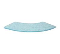 Curved Shower Mat Curved Bathroom Rug For Circular Shower,Non-Slip Soft Suction Fan Mat(Brown)