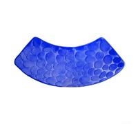 Curved Shower Mat Non Slip Absorbent Bath Mat Machine Washable Shower Mat Outside Shower Cotton Soft Microfiber Corner Bath Mats for Bathroom Home Hotel Shower Room 100cm(Royal Blue)