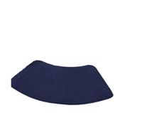Curved Shower Mat Solid Color Thick Shower Room Absorbent Floor Mat Soft Fur Foot Bathroom Non-slip(Blue)