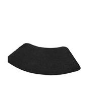 Curved Shower Mat Solid Color Thick Shower Room Absorbent Floor Mat Soft Fur Foot Bathroom Non-slip(Black)