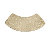 Curved Shower Mat Washable Non-Slip Bathroom Rug Polyester Absorbent Floor Mat for Corner Bathrooms Living Room Kitchen Grey Blue Beige Coffee Royal Blue Camel(camel)