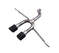 Curved Slant Exhaust Tip Rear Tailpipe For A3 Stainless Steel Exhaust Pipe Tail Fittings Clamping Fixed(Tip oblique incision)