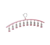 Curved Sock Racks,Coat Hangers,Trouser,Stainless Steel Skirt Clips,Suitable for Dormitory(Color2,2-pack)