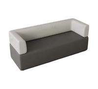 Curved Sofa Set for Office Reception and Leisure, Includes Coffee Table, Ideal for Meetings and Negotiations