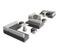 Curved Sofa Set for Office Reception and Leisure, Includes Coffee Table, Ideal for Meetings and Negotiations