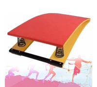 Curved Spring Board for Gymnastics Vault Training, Stable Children Junior Springboard with 4 Springs, Beginner Tumbling Equipment