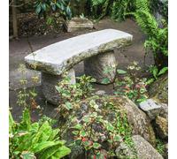 Curved Stone Garden Bench Seat Fine Detailed 45 cm Tall 130 kg