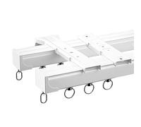 Curved & Straight 90° Corner TrackFlexible Ceiling Rail for Bay Windows Room Dividers Living Room Bedroom ShowerEasy Install Curtain Track Set