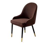 Curved Swivel Dining Chair Covers with Armrest - Set of 1/2/4/6 Kitchen & Living Room Bar Stool Slipcovers Height Protector for Counter Chairs P 2PCS