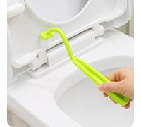 Curved Toilet Crevice Cleaning Brush for Bathroom, S Shape Plastic Toilet Cleaner