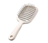 Curved Vented Brush for Blow Drying, Lightweight Detangling Paddle Hairbrush for Wet Dry Curly Thick Straight Hair, Fast Air Flow Styling Brush for Salon or Home Use 21.5x8.5x3.8 cm