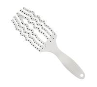 Curved Vented Hair Brush - Detangling Curly Hair Brush - Transparent Anti-Static Does Not Pull On Hair, Bristles Hair Brush For All Wet Or Dry Hair Types