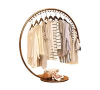 Curved Wall Mounted Clothes Rack Space Saving Slish Hanr for Bedroom & Store Modern Garment & Scarf Display Shelf