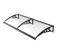 Curved Window Awning CanopyDurable Rain & Snow Protection for Back Door Porch & PatioScalable Design for Versatile Outdoor Use