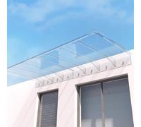 Curved Window Door Canopy,Invisible Window Rain Shelter,Front Door Canopy Outdoor Awning Roofing Canopies,Polycarbonate Cover,for Back Door,Porch,Window,Sun Shelter (40x170cm/16"x67")