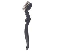 Curved Wire Cleaning Brush - Small Handheld Brush with Tail Hook for Rust and Debris Removal, Sturdy Bristles for Precise Scrubbing, Multipurpose for Metal, Machinery, Kitchenware