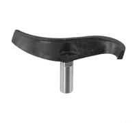 Curved Wood Lathe Tool Rest for Bowl Turning| Concave Design Holder for Midi Lathes| 16mm or 25mm Shank| Anti-Rust Iron Casting Accessory| 8.7 to 9.4 Inch Length(25mm)