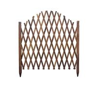 Curved Wooden Garden Screen Fence Panel - Outdoor Decorative Pet Gate for Lawn & Balcony, Christmas Tree Enclosure, Size H120xL230cm - Lattice Design