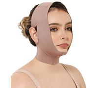 CURVEEZ Face Toning Belt Post Surgery Lipo Compression Chin Strap For Women | Faja Mentonera Reductora para Papada Y Cuello | For Use After Face and Chin Surgery