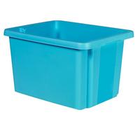 Curver 00751-656-00 Essentials 26 L Plastic Stacking Box 42.5 x 33.5 x 26.2 cm - Blue