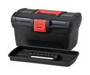 Curver 193601 Herobox Opp Toolbox Polypropylene 13 inch-Black/Red, 33 x 19 x 15.9 cm