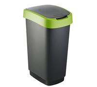 Curver 2045036 Flip Bin 10 L Plastic Silver/Green