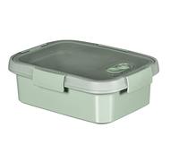 Curver 3253920946072 Lunch Rectangular 1L Go Nomade Rect 1 Litre Storage Box with Lid-Recycle (Smart Eco Line), Plastic, Green
